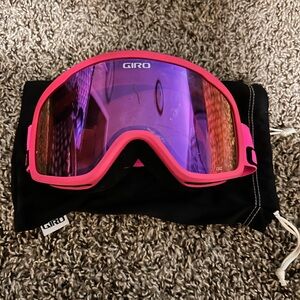 Giro Pink and Purple Ski Goggles